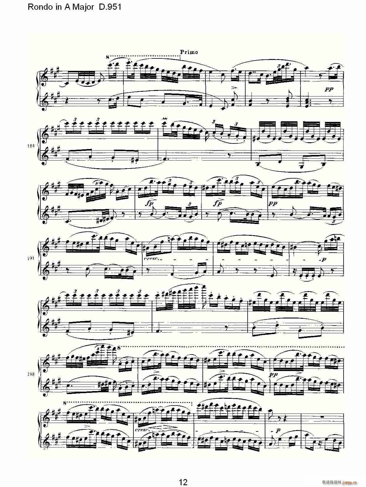 Rondo in A Major D.951(ʮ�ּ�����)12