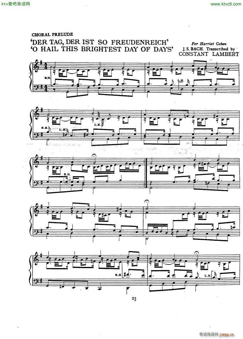 Bach JS A transcription book for Harriet Cohen(����V)26