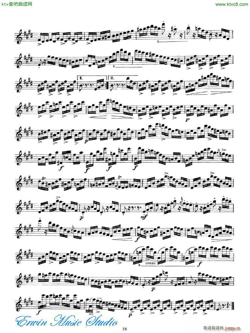�_�� 24���S����Pierre Rode 24 Caprices 18 34(ʮ�ּ�����)1