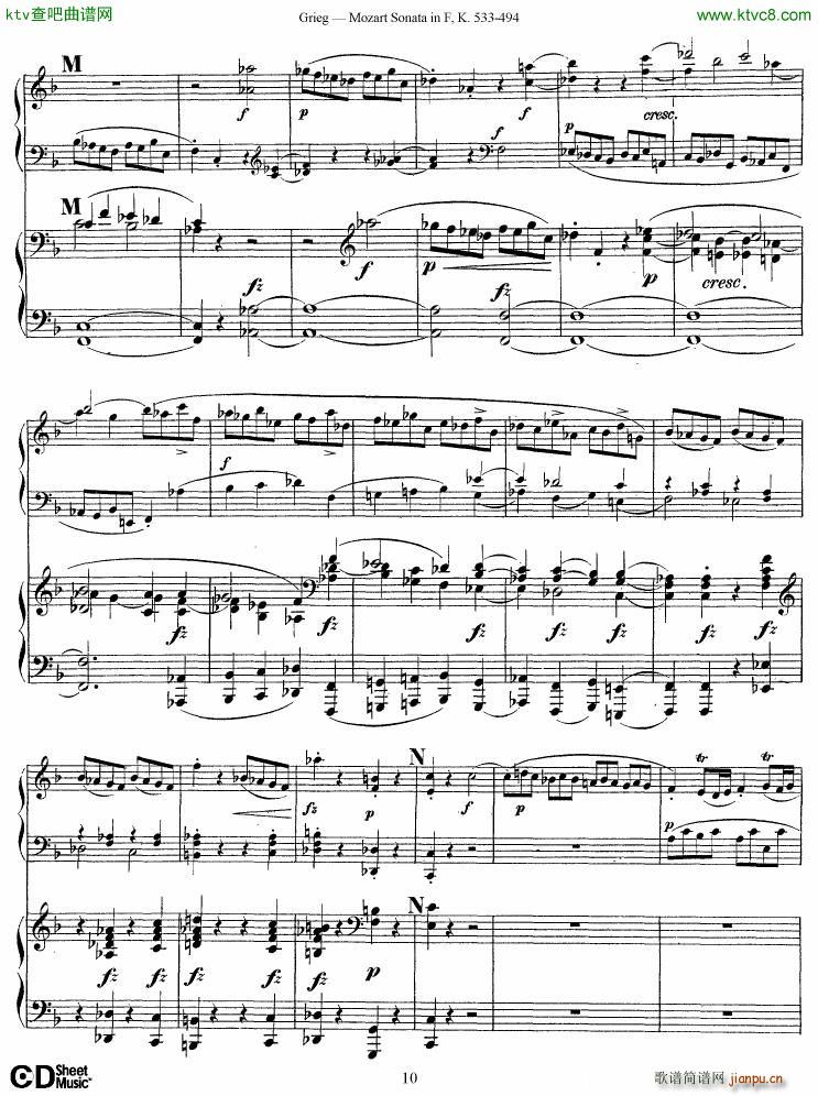 Grieg Sonata K 533 Mozart 2nd Piano Grieg(����V)10
