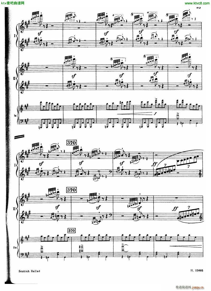 Britten Scottish Ballad op 26 arr for 2 pianos(����V)36