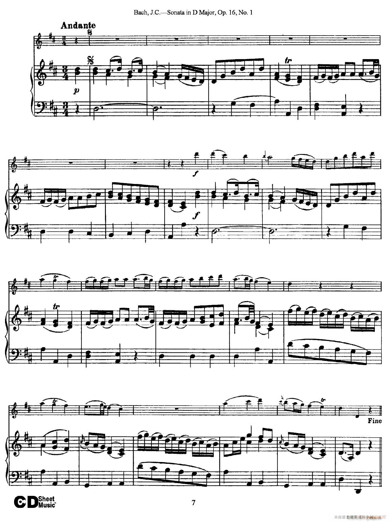 Sonata in D Major Op 16 No 1 ��ٰ���(����V)7