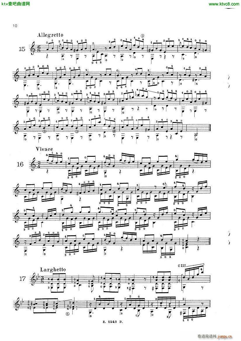 Mauro Giuliani Le Papillon op 50(����V)8