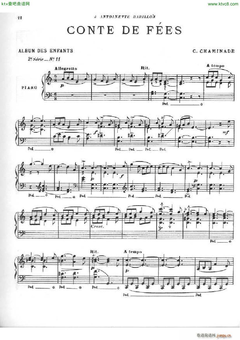 Chaminade Album des enfants 2e s��rie op 126(����V)21