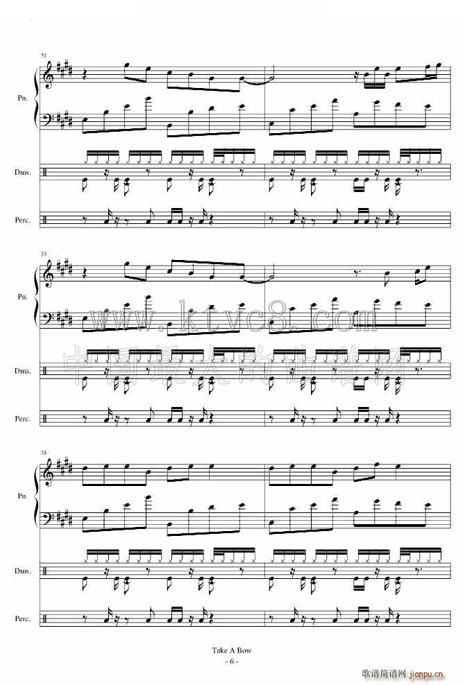 Take a Bow Piano(ʮ�ּ�����)6