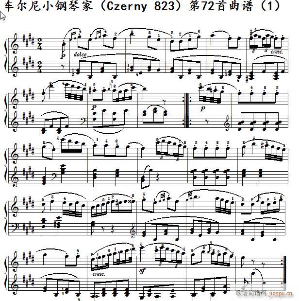 ܇(ch��)���� С��ټ� Czerny 823 ��72�� ��������ʾ(����V)1