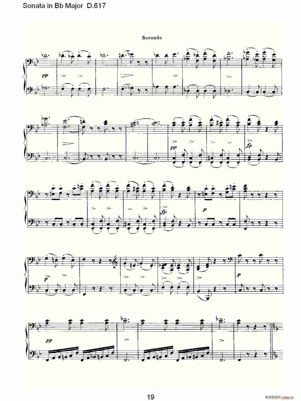Sonata in Bb Major D.617(ʮ�ּ�����)19