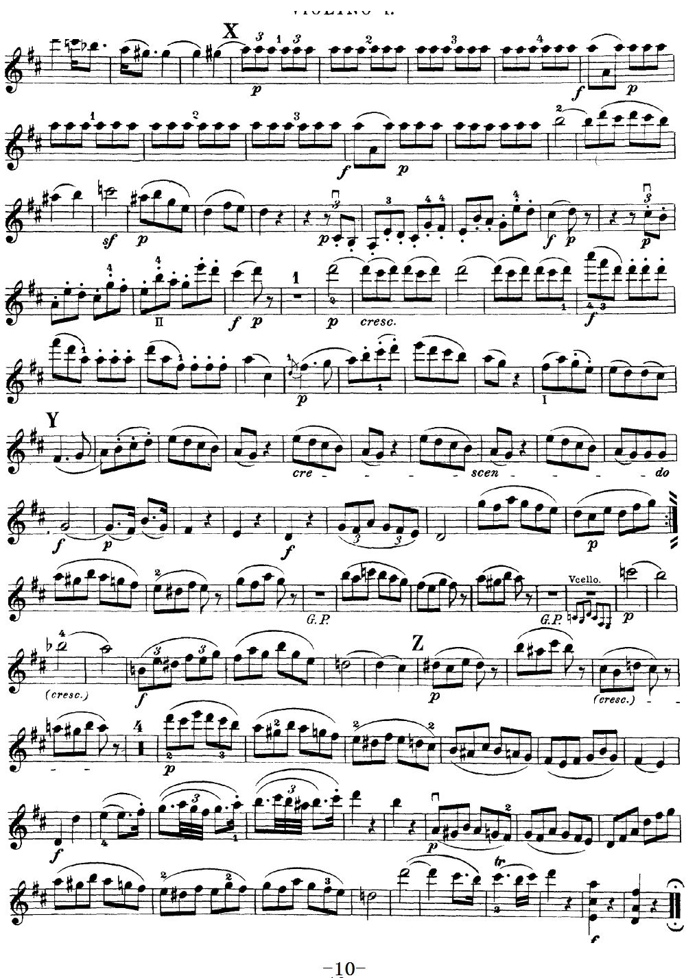 Mozart Quartet No 20 in D Major K 499 Violin 1(ʮ�ּ�����)10