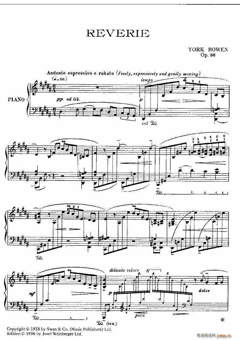 Bowen Op 86 Reverie(����V)1