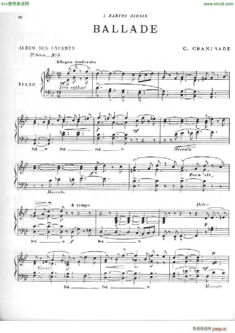 Chaminade Album des enfants 2e s��rie op 126(����V)9