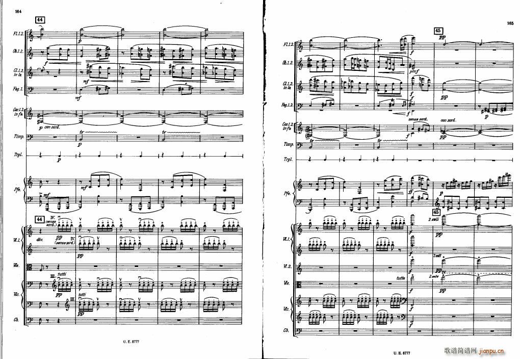 Bartok SZ 83 Piano Concerto No1 Full Score ��(����V)42