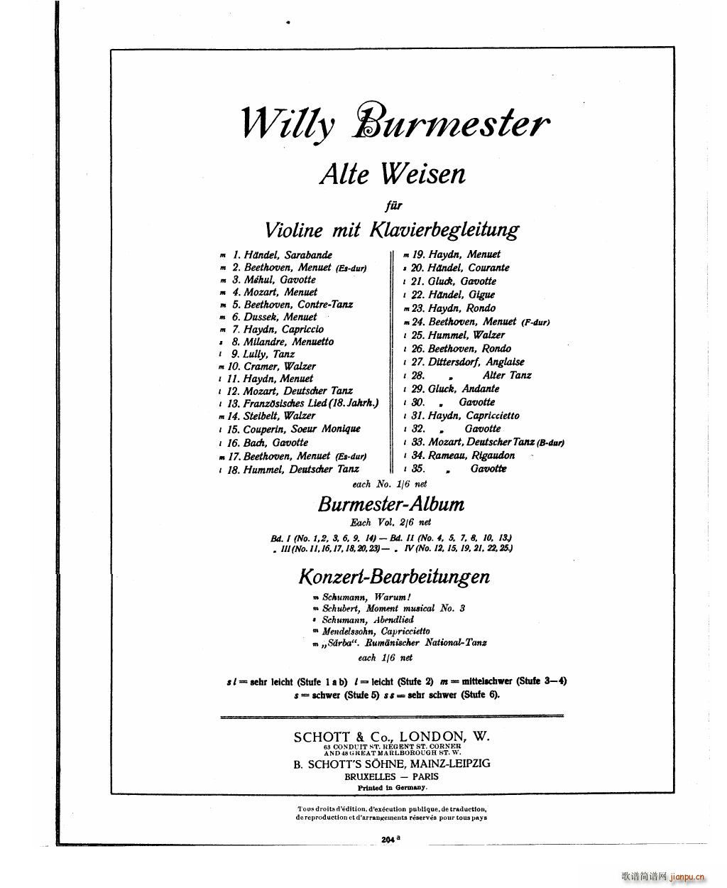 Bowen Humoresque for violin and piano(����V)23