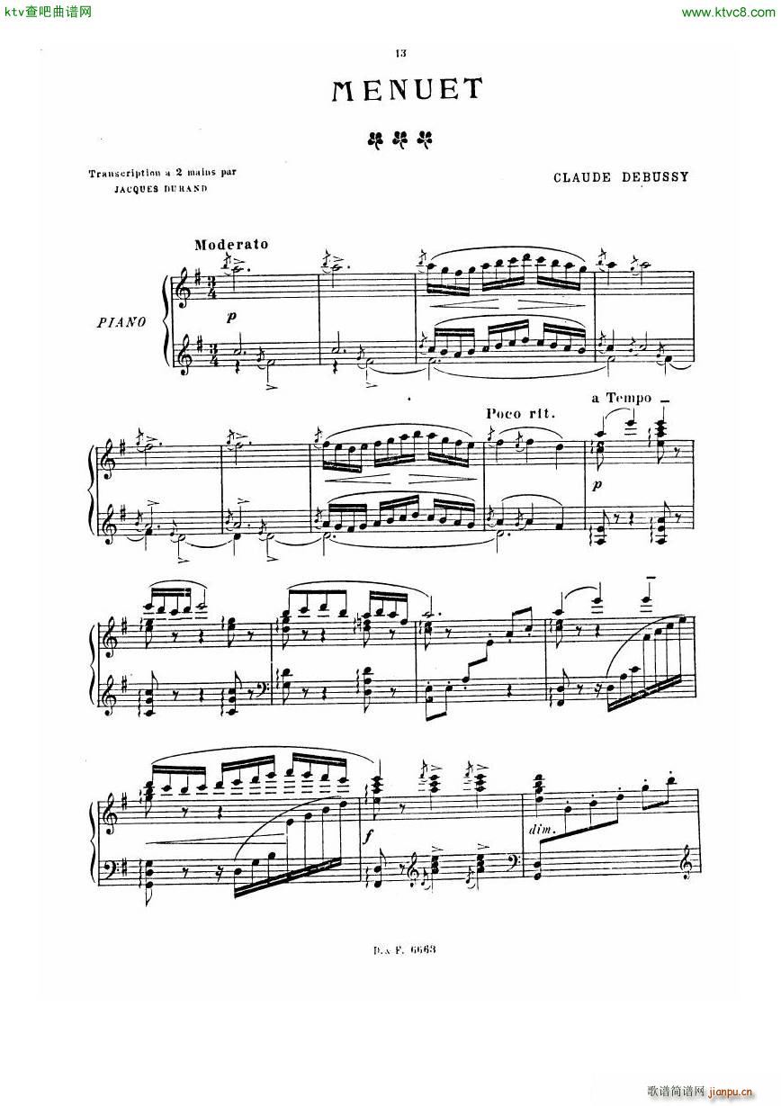 durand debussy petite suite(����V)13