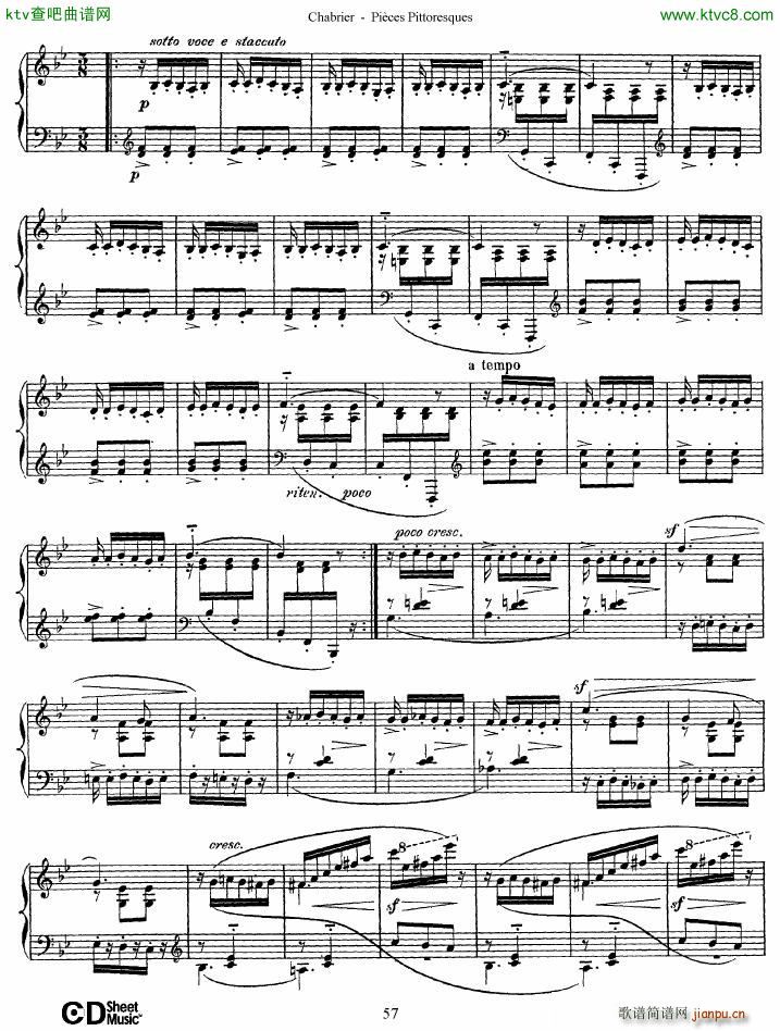 Chabrier Pi��ces Pittoresques 7 10(����V)28