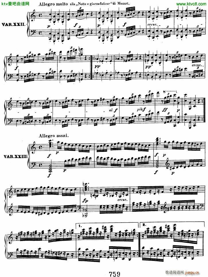 Beethoven op 120 Diabelli Variations(����V)19