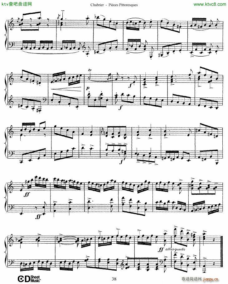 Chabrier Pi��ces Pittoresques 7 10(����V)9