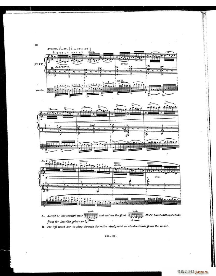 Czerny Etudes de la Velocite(����V)7