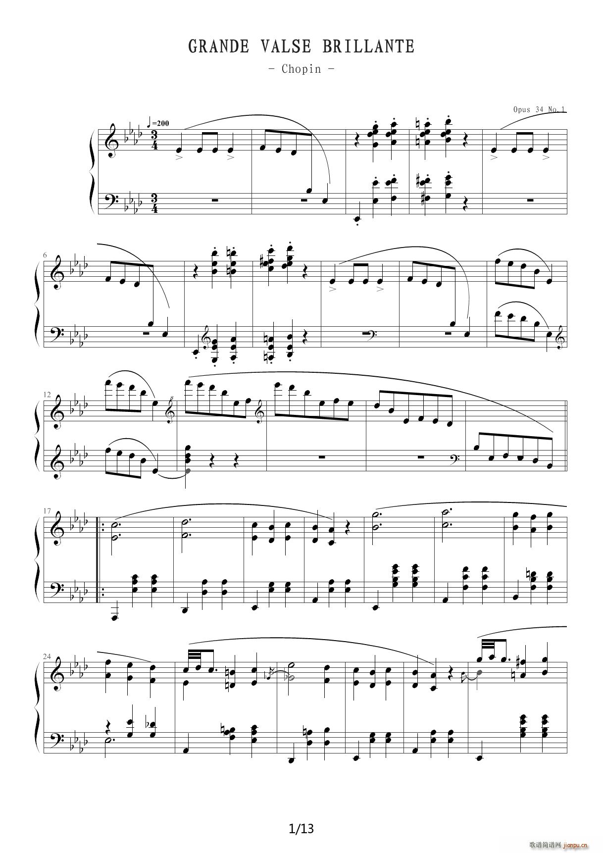 �A���Ĵ�A���� op 34 no 1 ��A�{(����V)1