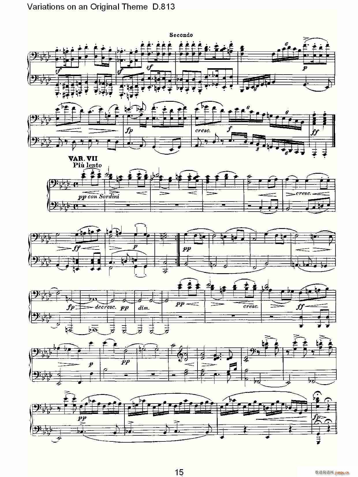 Variations on an Original Theme D.813(ʮ�ּ�����)15
