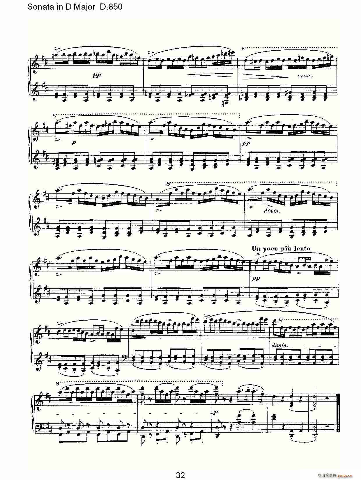 Sonata in D Major D.850(ʮ�ּ�����)32