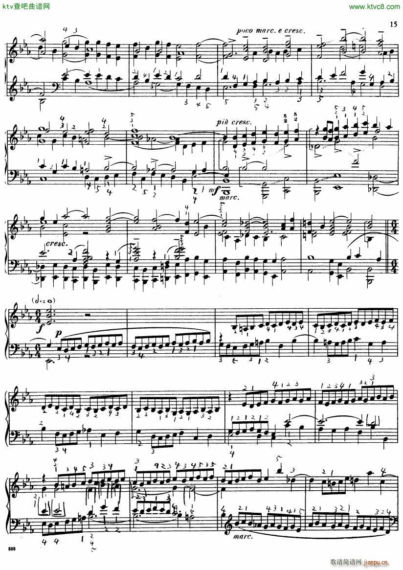 Bach JS BWV 552 Prelude and Fugue in Eb arr Busoni(����V)15