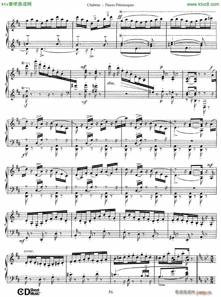 Chabrier Pi��ces Pittoresques 7 10(����V)27