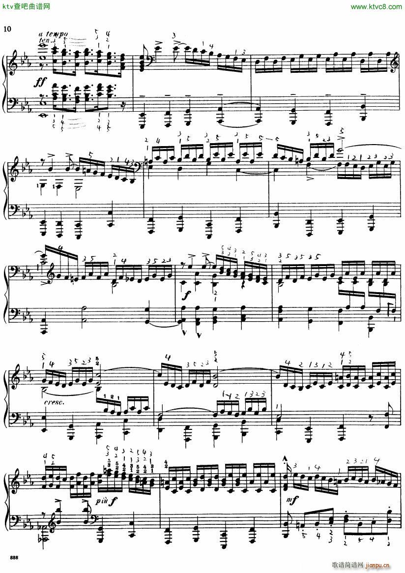 Bach JS BWV 552 Prelude and Fugue in Eb arr Busoni(����V)10