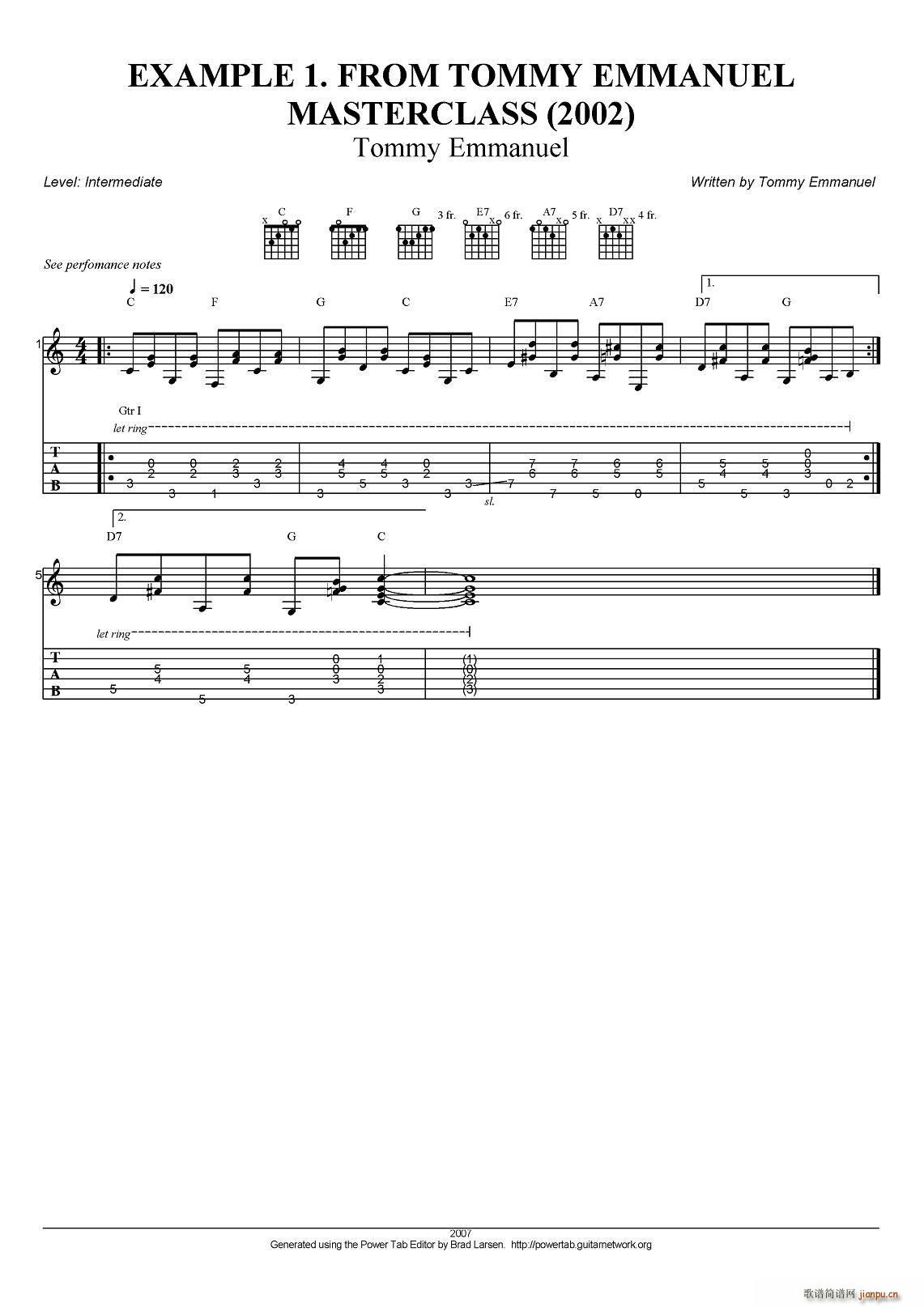 tommy emmanuel masterclass example 1 ָ������(�����V)1