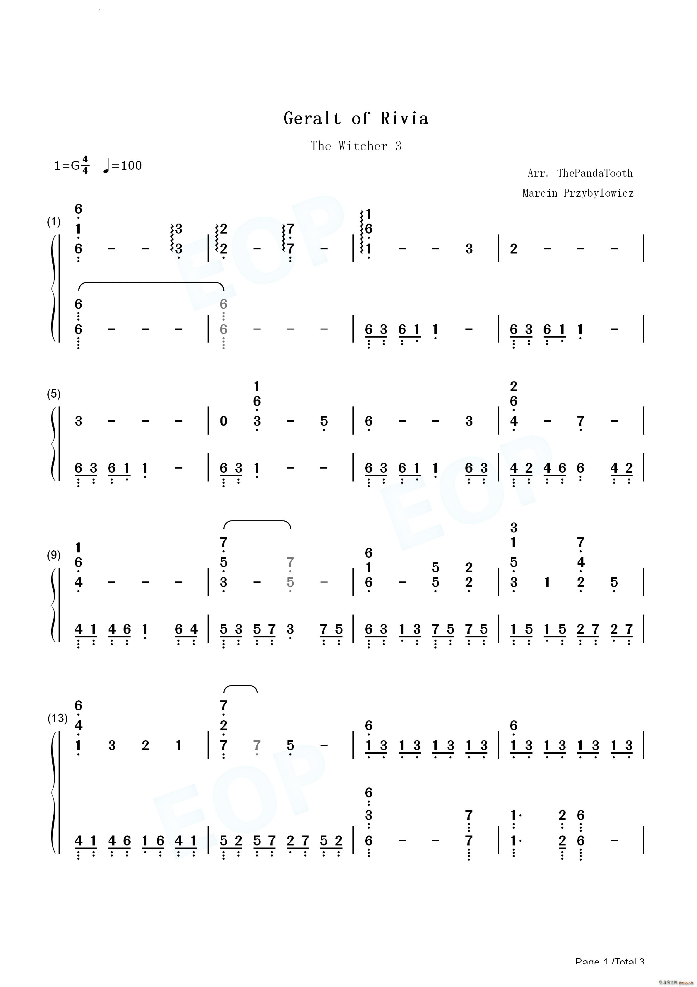 Geralt of Rivia �׎�3 ��C(����V)6