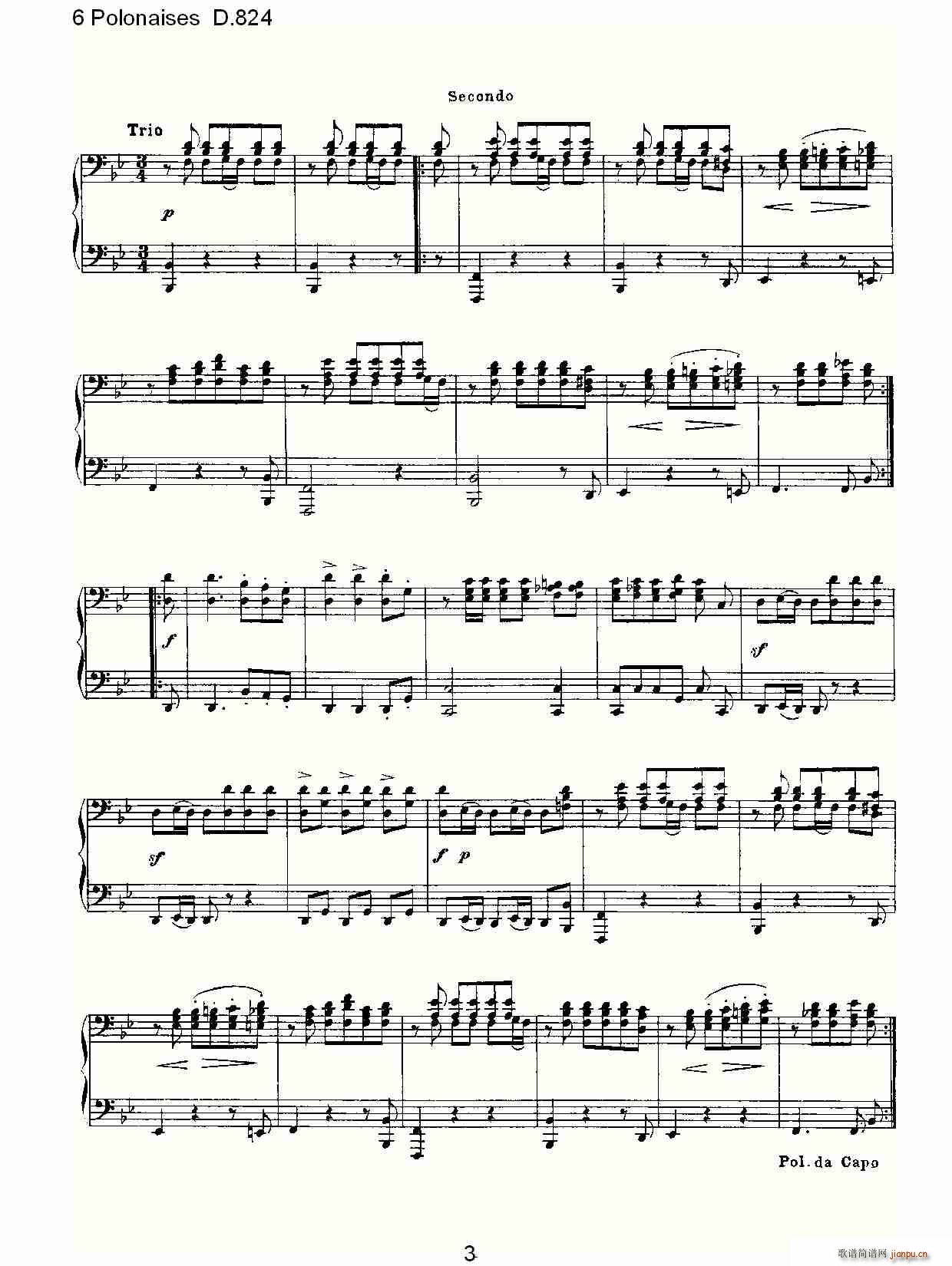 6 Polonaises D.824(ʮ�ּ�����)3