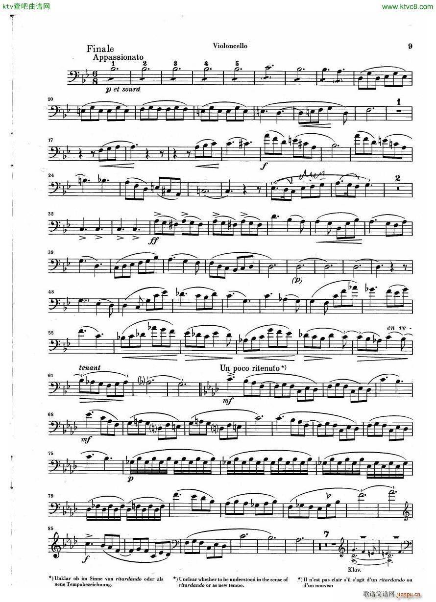 Debussy Piano Trio in G parts(����V)17