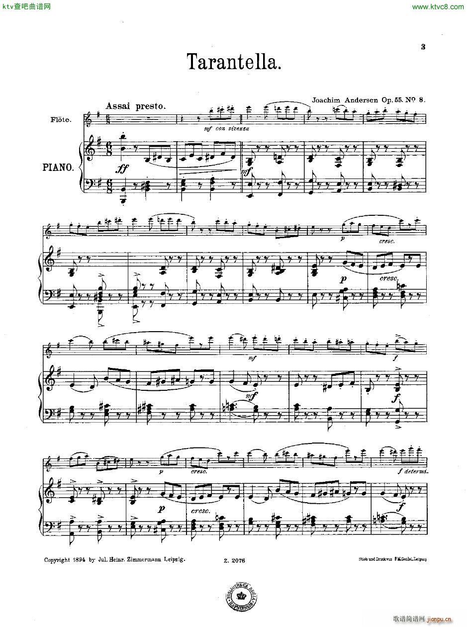 Andersen op 55 Acht Vortragsst��cke fl pno(����V)51