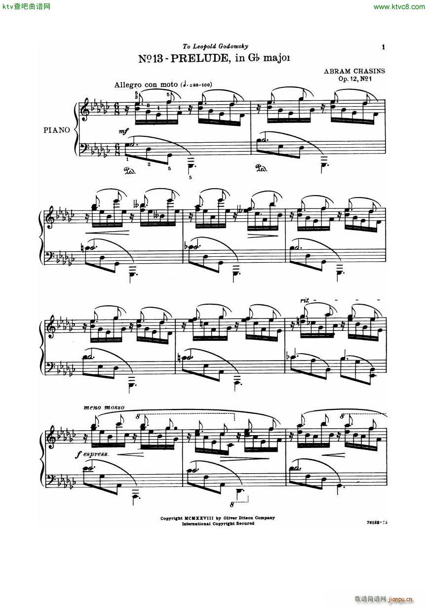 Chasins 12 6 Preludes Book3(����V)1