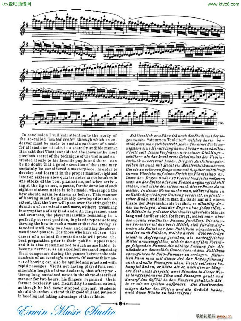 �_�� 24�׾�����Pierre Rode 24 Studi Per violino I IX(ʮ�ּ�����)8