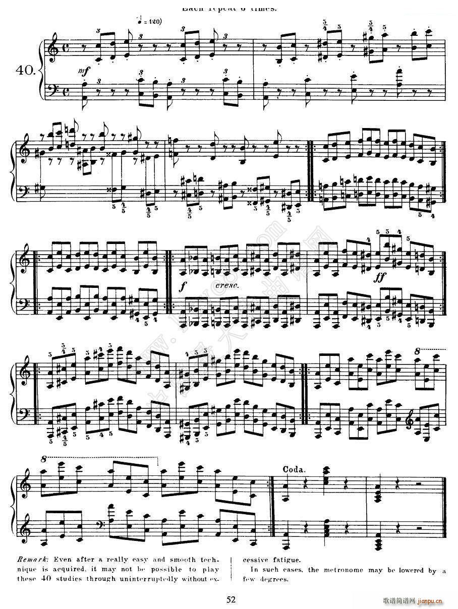 Czerny 40 Daily Exerci Op 337 35 40 40���ճ�Ӗ����(����V)7