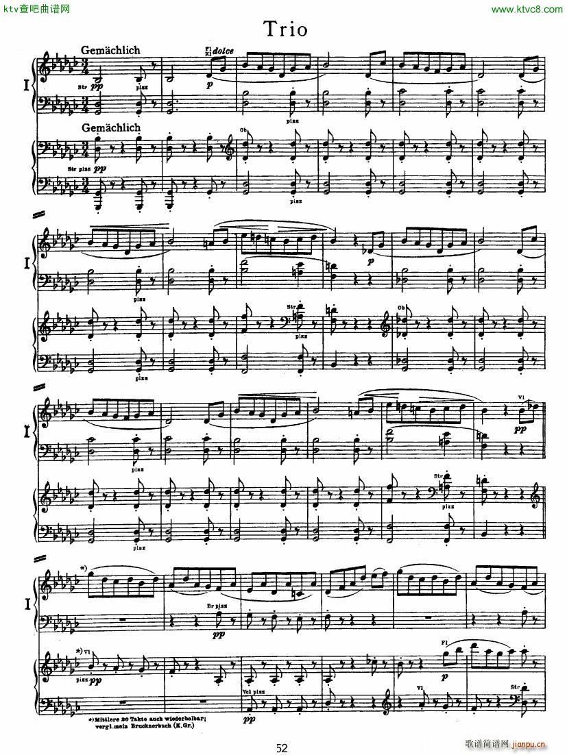 Bruckner Symphony No 4 4 hands arr ��(����V)1