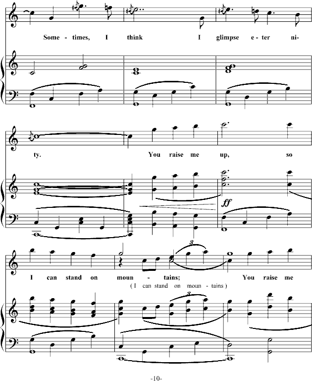 you raise me up�����V(����V)10