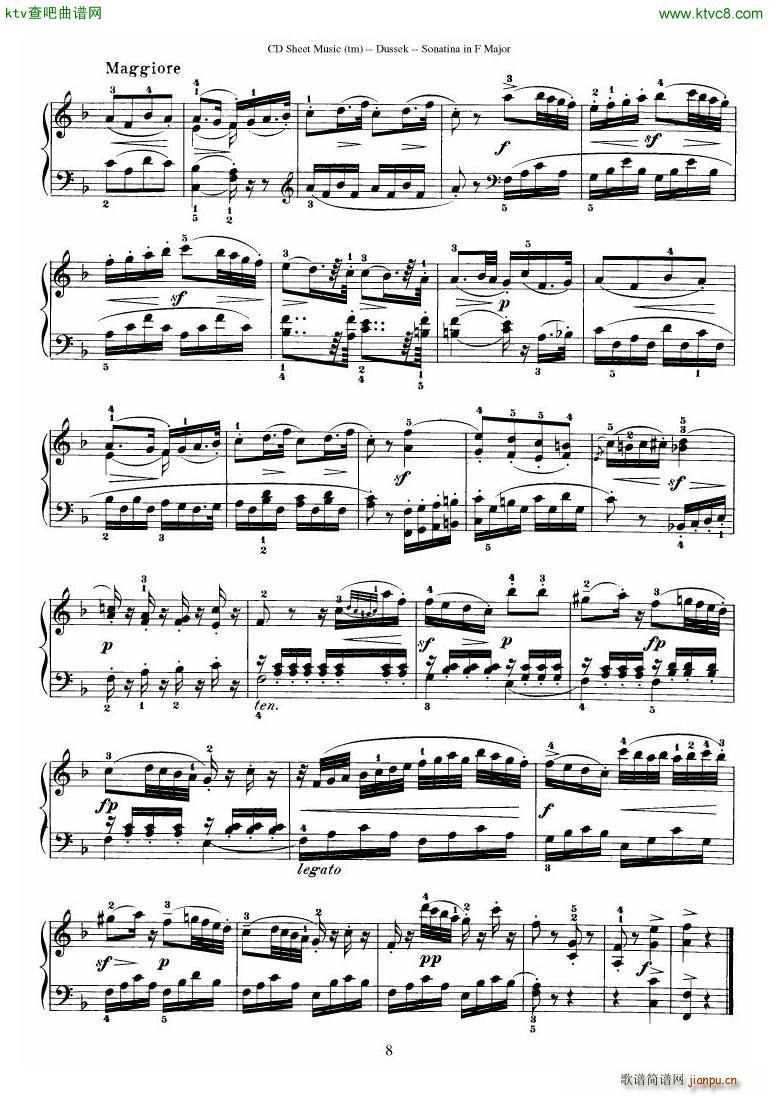 Dussek Sonatina in G Major(����V)19
