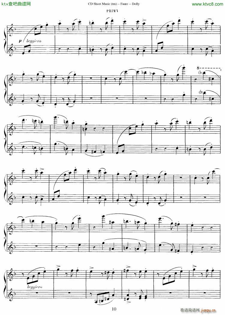 Faur�� op 56 Dolly Suite(����V)11