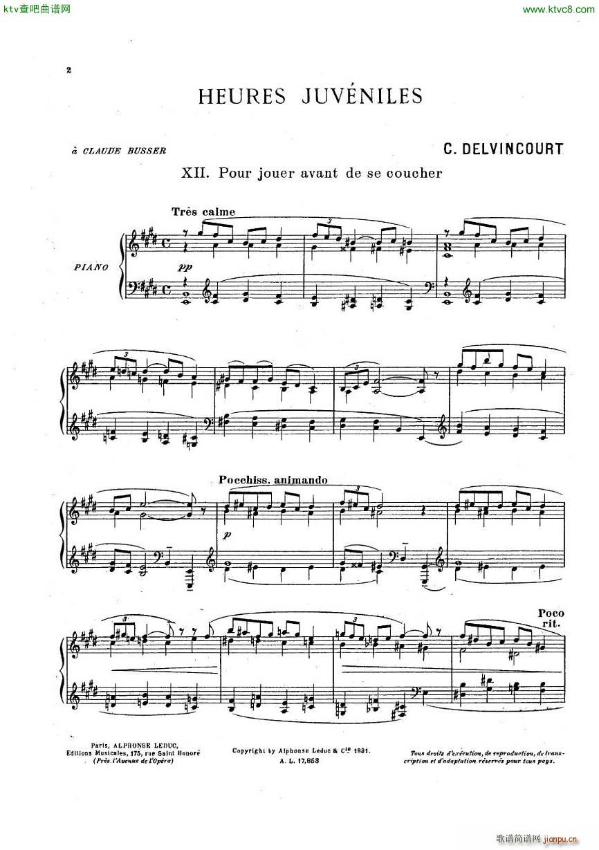 Delvincourt Heures juveniles No5 missing(����V)25