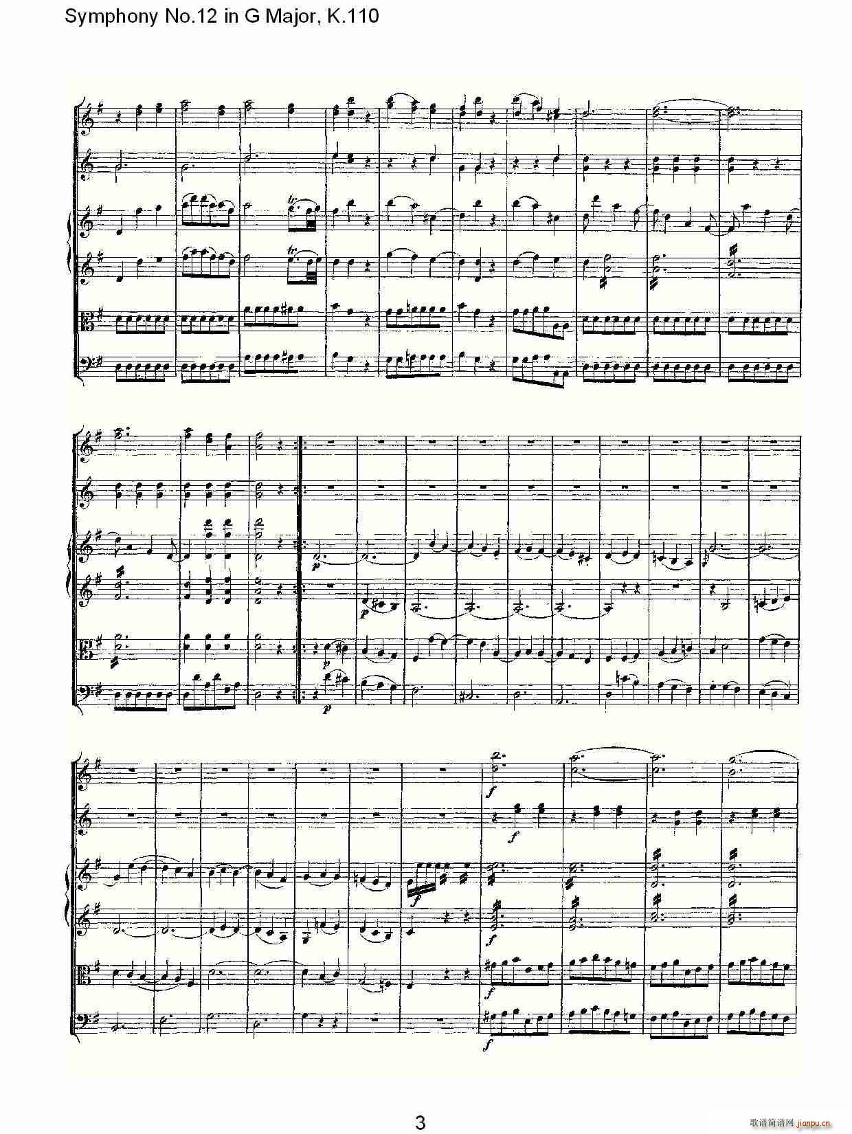 Symphony No.12 in G Major, K.110(ʮ�ּ�����)3