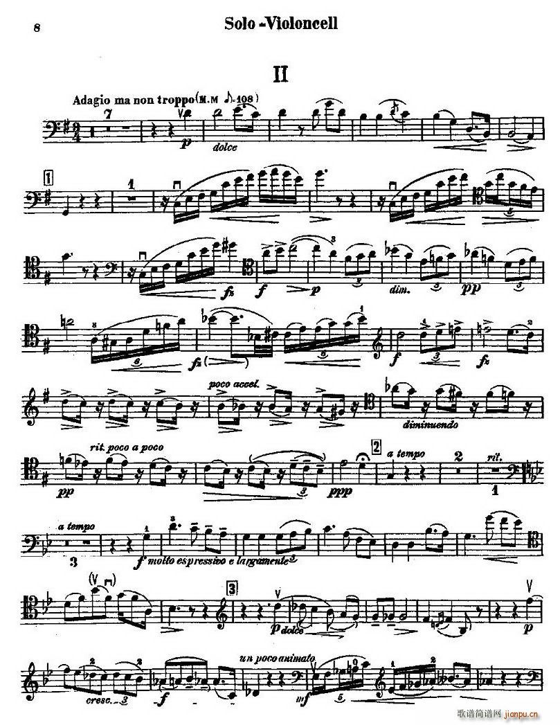 CELLO CONCERTO in B minor(�������V)8