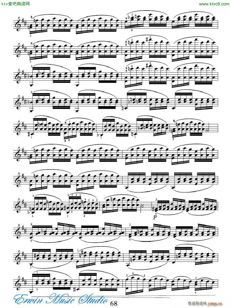 ���R�ɠ� 42�׾�����Rudolphe Kreutzer 42 Studies 29 34(ʮ�ּ�����)13