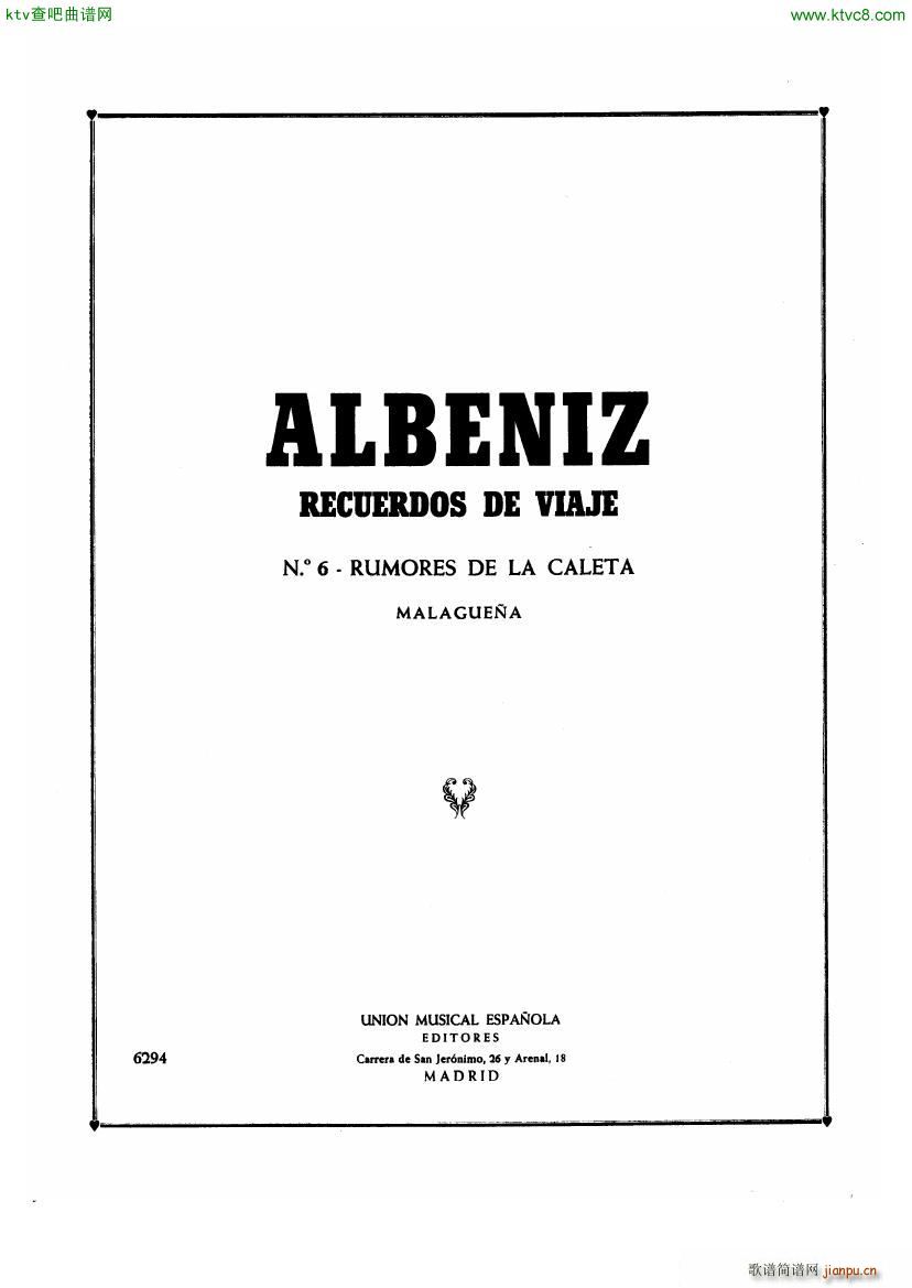 Albeniz op 71 no 6(����V)1