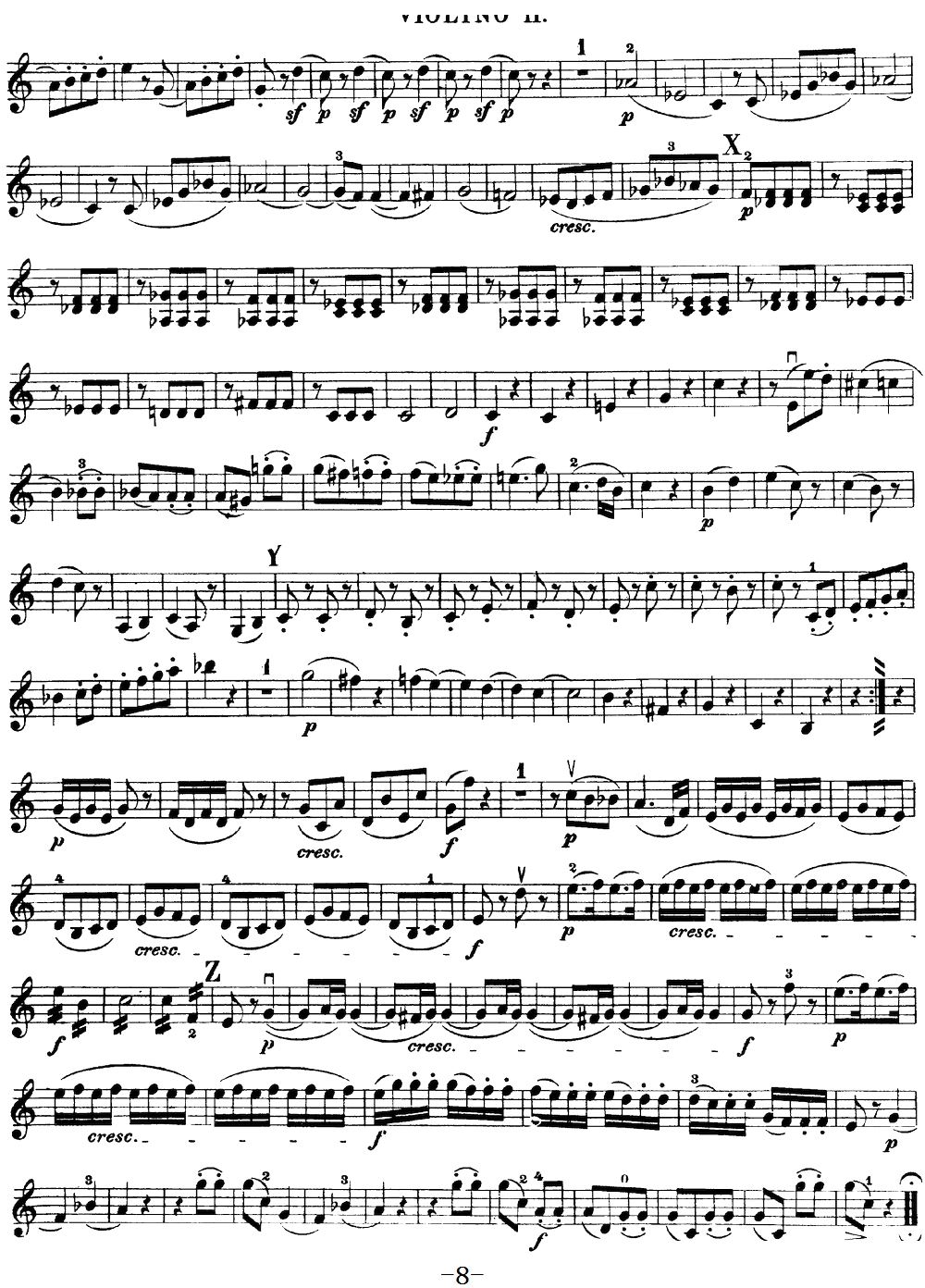 Mozart Quartet No 19 in C Major K 465 Violin 2(ʮ�ּ�����)8