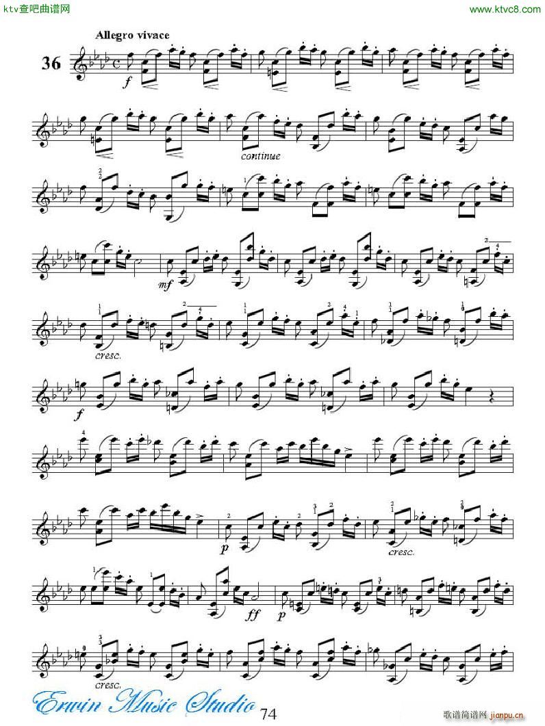 ���R�ɠ� 42�׾�����Rudolphe Kreutzer 42 Studies 35 42(ʮ�ּ�����)3