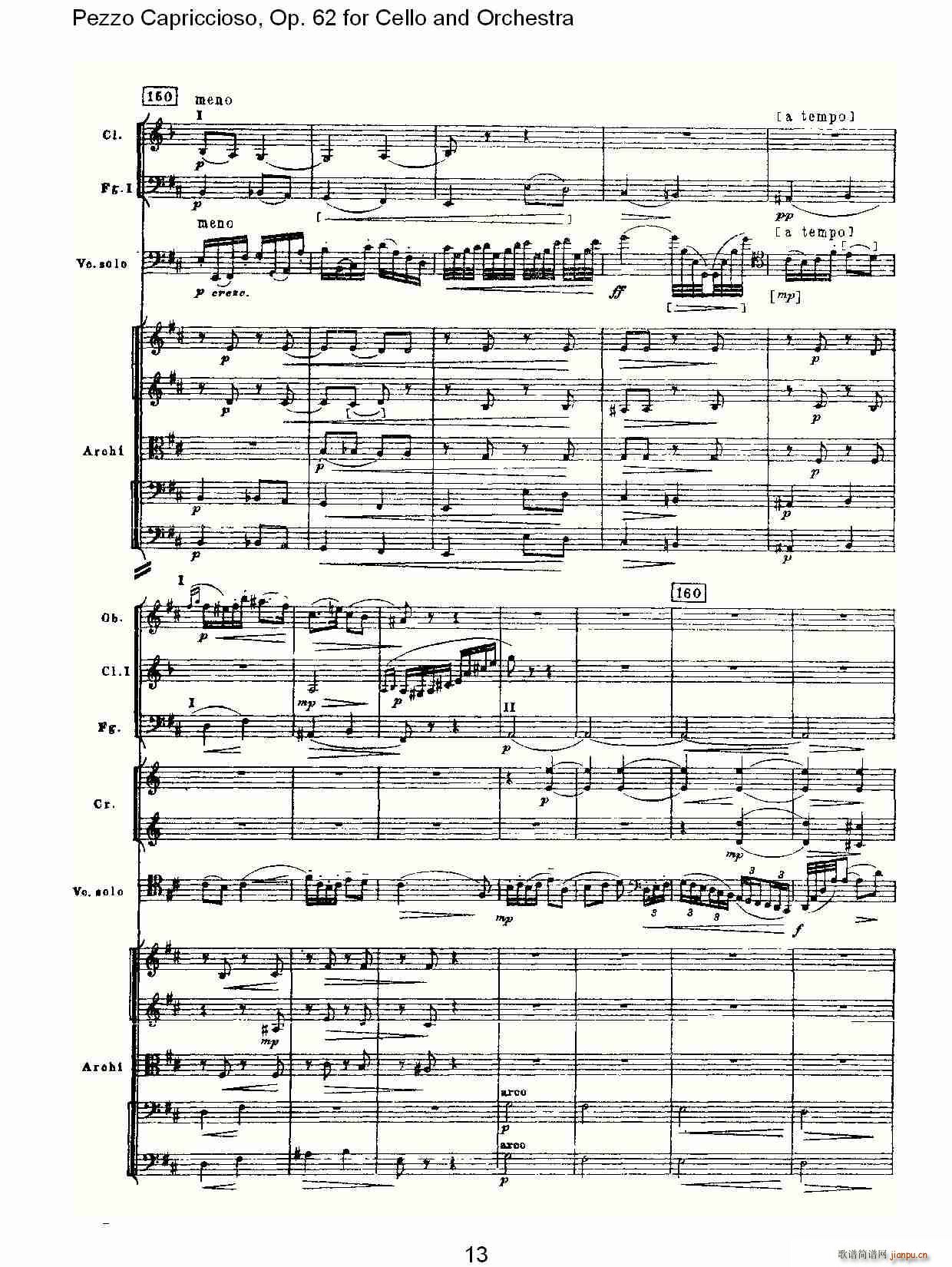 Pezzo Capriccioso, Op.62(�������V)13