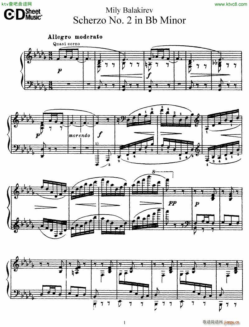 Balakirev Scherzo No 2 Bb Minor(����V)1