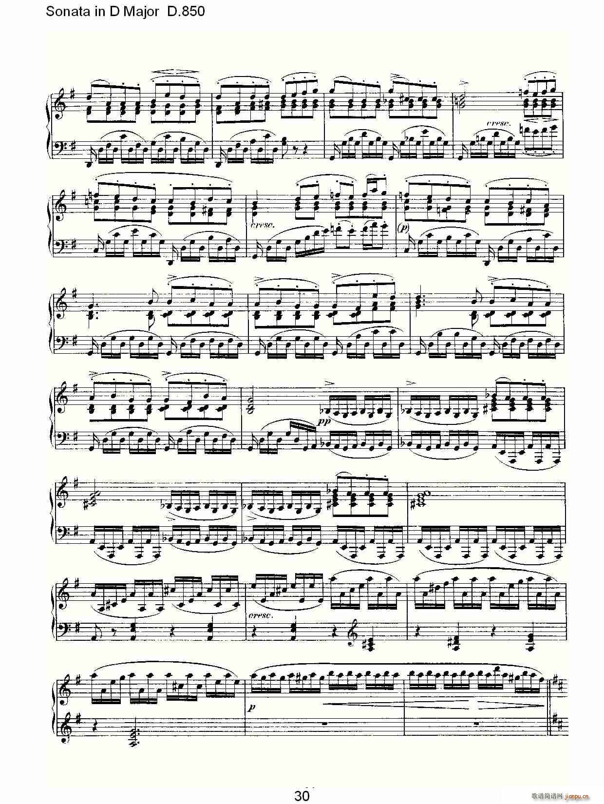Sonata in D Major D.850(ʮ�ּ�����)30