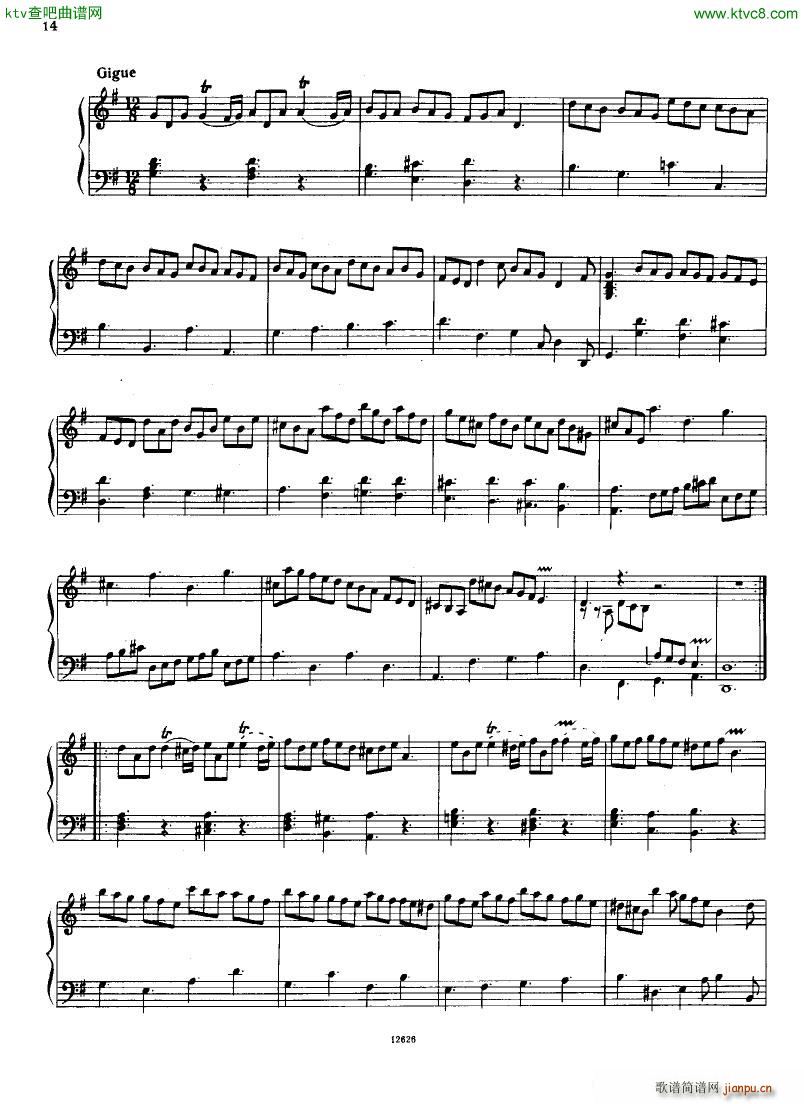 H ndel 1 Suiten for Piano Book 2(����V)12